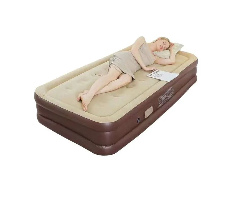 MHome Single Flocked Inflatable Bed