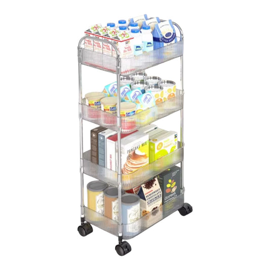 Multifunction 4Tier Acrylic Trolley/Rack