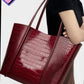 Ladies Crocadile Effect Faux Leather Bag-Various Colours