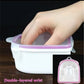 Premium Nail Soak Basin for Manicures, Sturdy Design, Dual Layer Soaking Tray for Gel Polish Removal at Home, Pink.