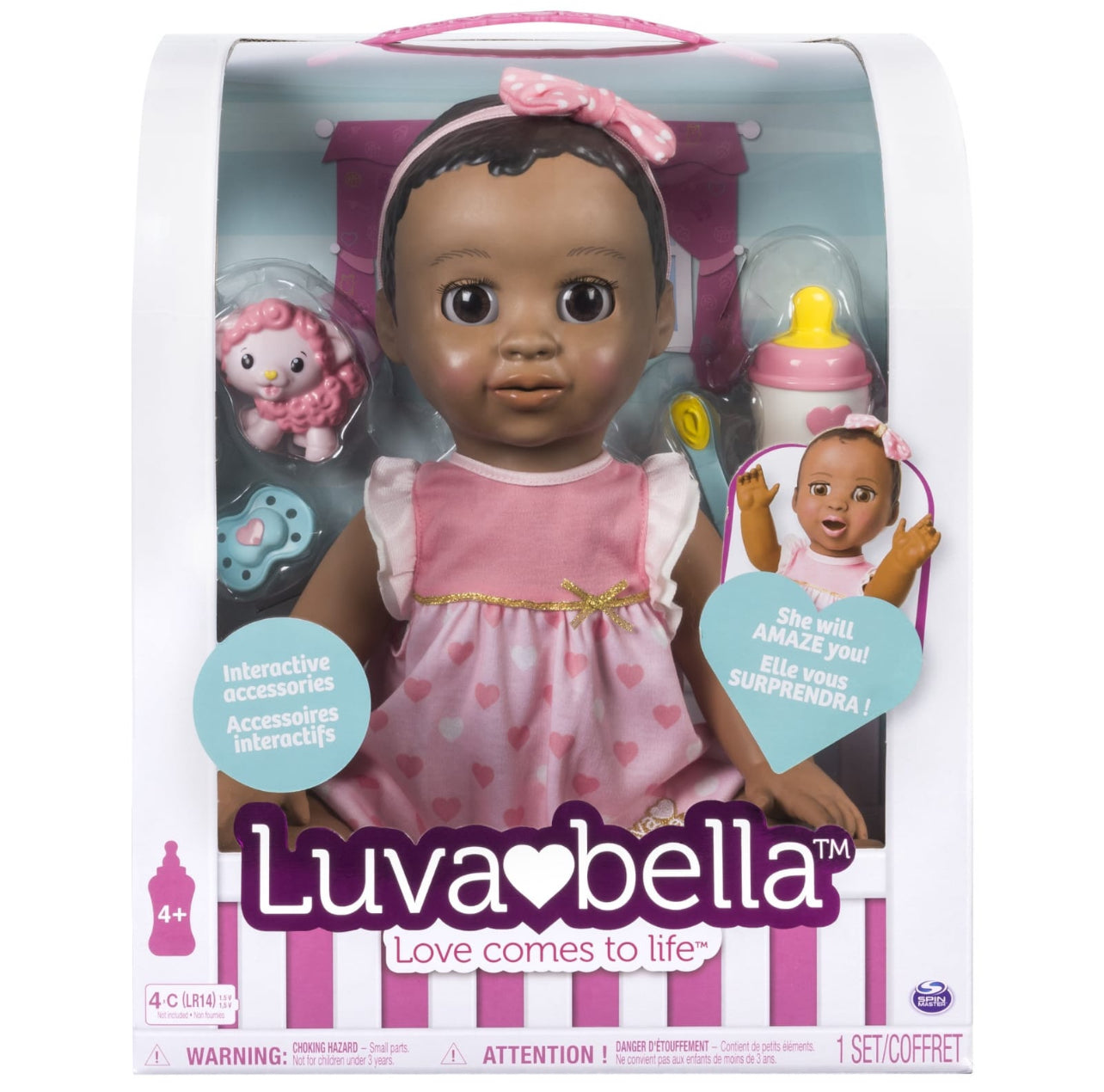 Luvabella: Responsive Baby Doll (Dark Brown Hair)