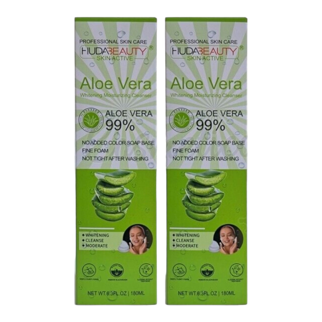 HudaBeauty Hydrating Foaming Facial Cleanser with 99% Aloe Vera