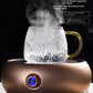 Stylish Simple Tumbler Glass, Glass Cup, Crystal Glass, Hammer Glass, Heat Resistant, Band, With Handle, Hot Water Drinking Cup