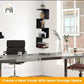 Corner Book Shelf D-Shaped