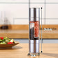 MHome Salt and Pepper Grinder,2 in 1 Manual Two-Head Pepper Mill,Refillable and Adjustable Manual Pepper Mill,Grinder for Pepper, Salt