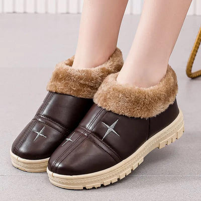 Ladies Winter Slip-On Shoe With Fur Lined