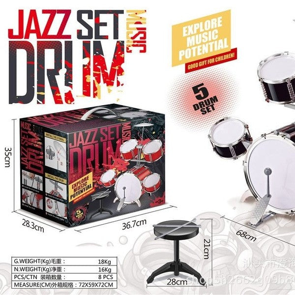 5-Piece Music Stimulation Drum Set for Kids