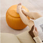 Round Ottoman with Storage, Round Shoe Storage Ottoman, Ottoman Footstool, Upholstered Round Foot Rest Coffee Table Padded Seat for Living Room Bedroom