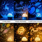 Night Light Projector,Howap Kids Star Night Light,360-Degree Rotating Colors Changing Desk Lamp with Built-in Song,Carousel,Space,Star,Sea,Birthday,Rose,6 Themes Projector lamp for Kids,Bedroom,Party
