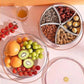 MHome  Serving Platter Set with 5 Compartments, Sectional Snack Tray for Fruits, Nuts, Chocolates, Appetizers, Party Platter