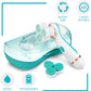 MTech Rechargeable Facial Cleansing Spin Brush with 2 Exfoliating Brush Heads - Waterproof Face Spa 3D Rotary Cleansing Design for Gentle Exfoliation and Deep Scrubbing