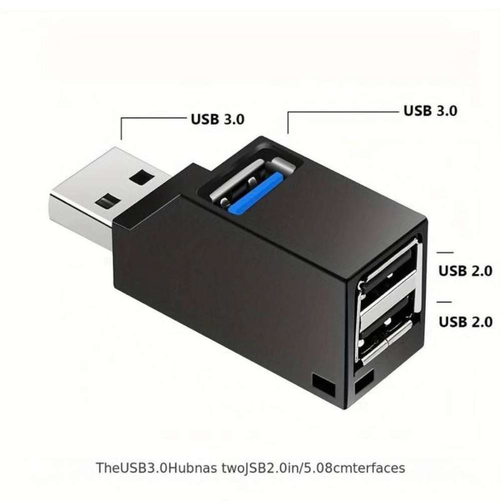 MTech 
2-Port Mini USB 3.0 Hub Adapter, High-Speed Expansion for Laptop, Flash Drives, HDD