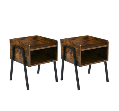 MFurn Modern Oak Nightstand-Various Colours 2pc Set