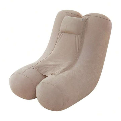MHome Folding Lazy Sofa,Inflatable Lounge Chair Thickened Folds,Compactly Gaming Lounger Air Bench For Leisure Bed Sleeping, Camping Equipment