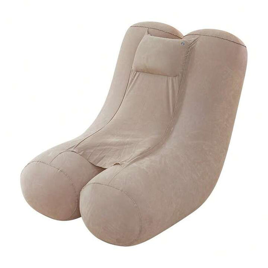MHome Folding Lazy Sofa,Inflatable Lounge Chair Thickened Folds,Compactly Gaming Lounger Air Bench For Leisure Bed Sleeping, Camping Equipment