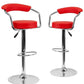 MFURN Nicole Modern Height Adjustable Counter Stools 2pc Set