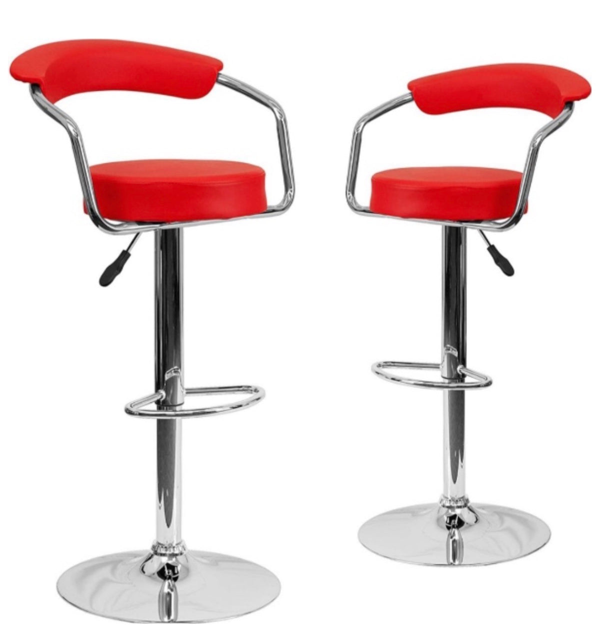 MFURN Nicole Modern Height Adjustable Counter Stools 2pc Set