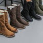 Ladies Faux Suede High Boots-Various Colours