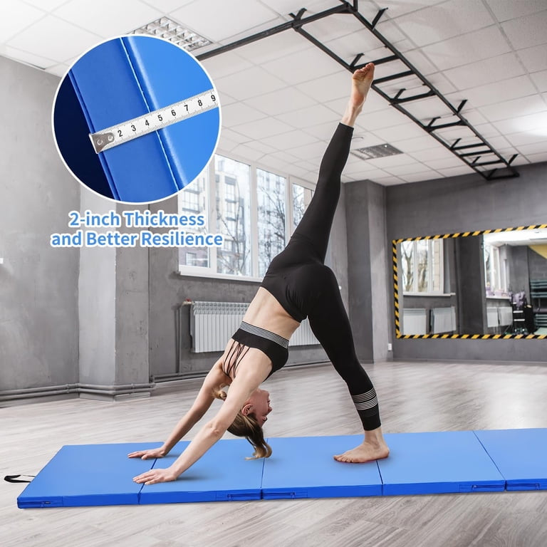 MHome Tri-Folding Gymnastics Mat Yoga Fitness Exercise Mat-Various Colours
