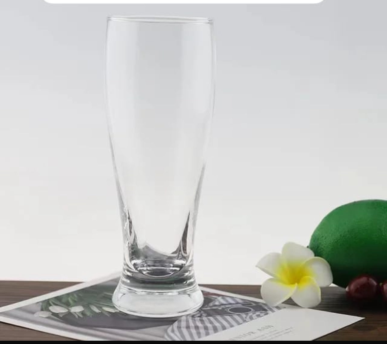 Nucleated Pilsner Craft Beer Glasses Set, Beer Drinking,465ml, Set of 6