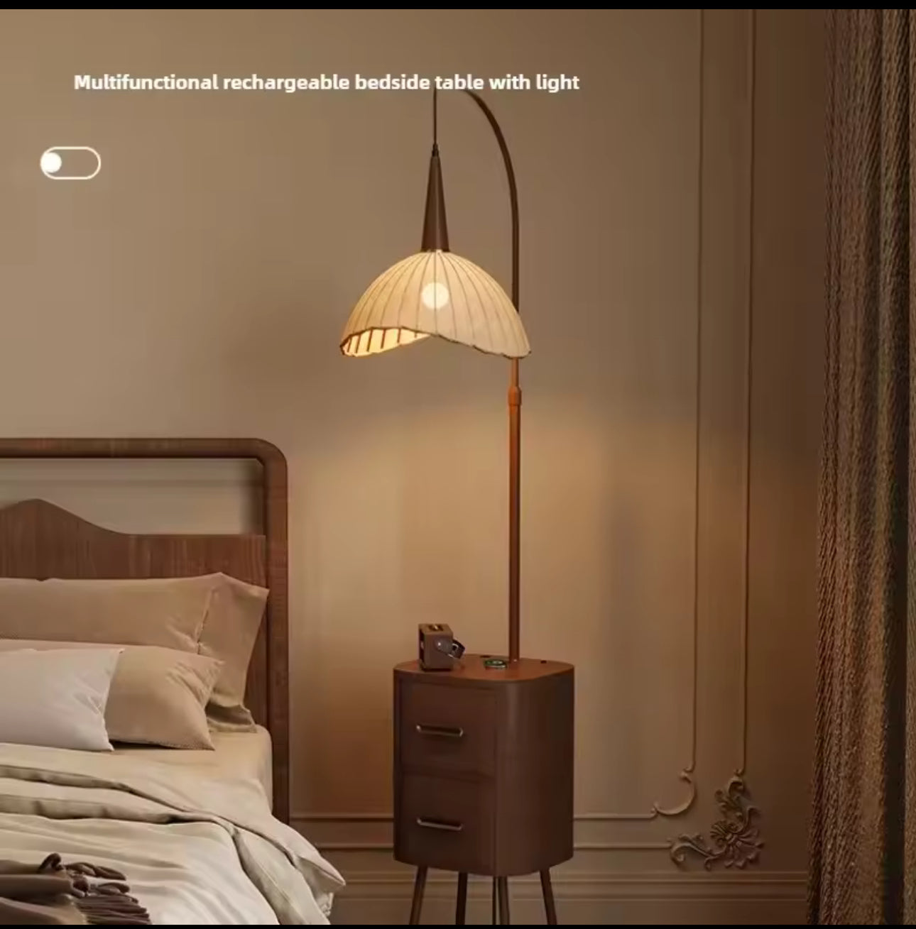 MFurn Retro Floor Lamp – Modern Smart Bedroom & Antique Bedside Table Lamp