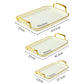 MHome Serving Tray Fruit Dinner Food Tray Rectangle  - 3 Pack Various Options
