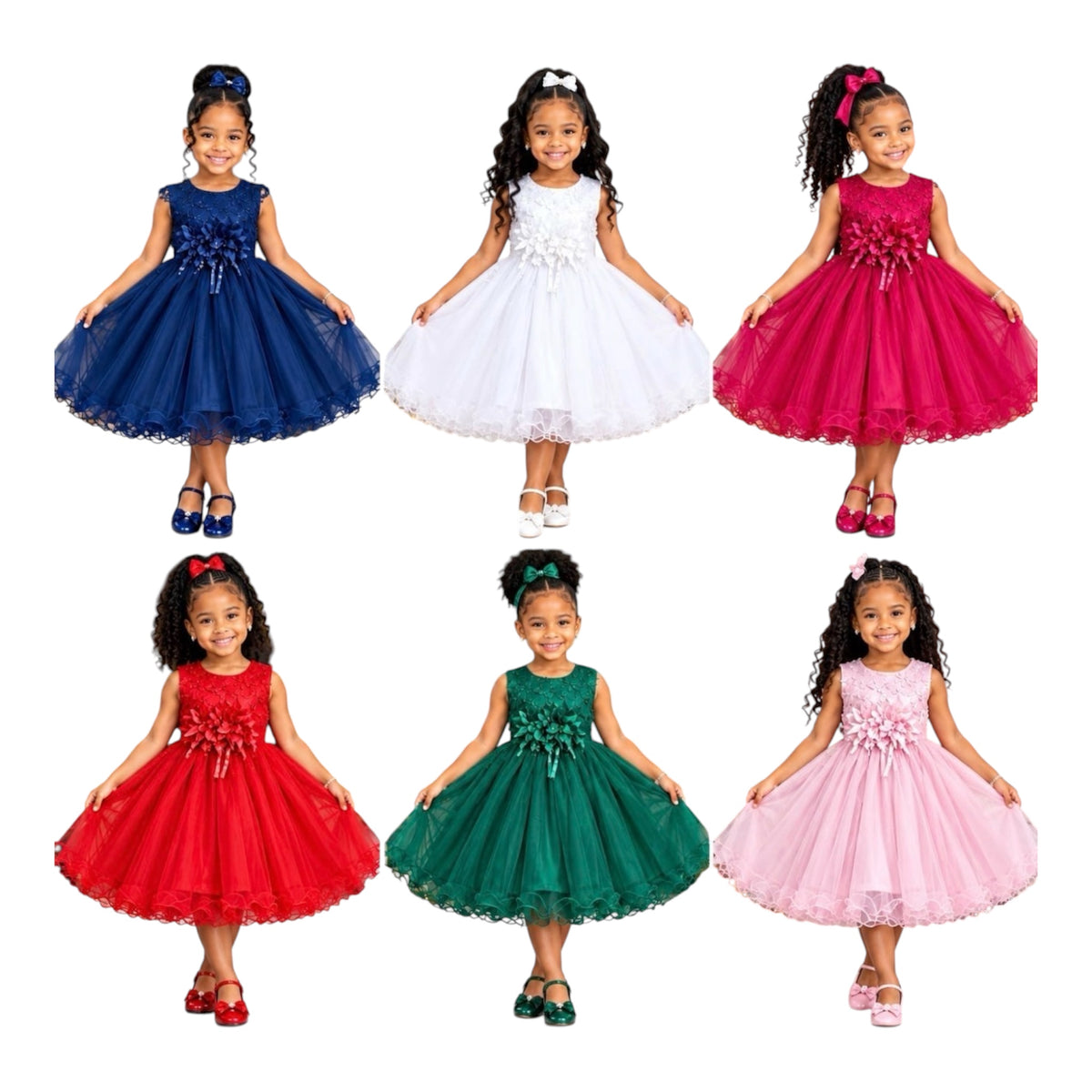 Young Girls Elegant Dress-Various Options