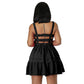 Stylish Sexy Low Cut Sleeveless Solid Backless Casual A-Line Dress