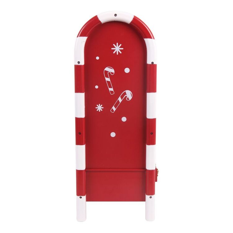LED Musical Santa Letter Box Christmas Decoration 37cm