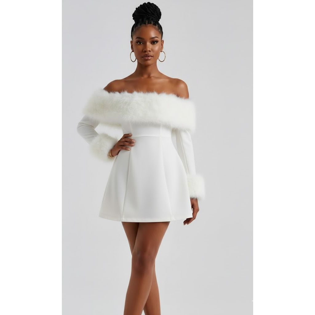 Sexy Off-Shoulder Elegant Mini Dress-Various Colours