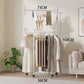 MHome Multifunctional Double Rotating Clothing Rack With Wheels