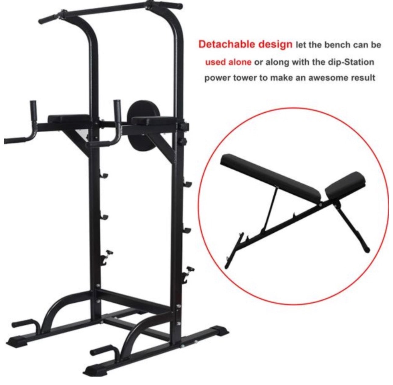 Pro-Sportz Multifunction Pull Up Power Tower Station