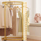 MHome Steel Clothes Airer Shape Free Standing Laundry Drying Rack Multifunctional Folding Clothes Dryer