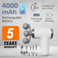 MTech 9 In 1 Mini Gun Massager Machine for Pain Relief - Body, Neck, Shoulders, Back, Arms & Feet Massager- 6 Speed Type-C Charging for Muscle Pain Relief Recovery