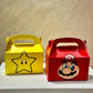 Super Mario Bros. Theme Party Boxes- 12 Boxes / Various Colours