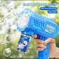 Children Electric Bubble Gun Rocket Soap Automatic bubble machine Kids Summer Outdoor Bubble Blowing Toys for Kids