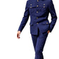 Men’s Military Inspired Mandarin Collar Safari Suit -Various Colours