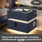 Nordic style smart bedside cabinets with wireless charging, Bluetooth speaker, LED strip, and secure password lock drawer-Available In Various Colours PreOrder Sales Now Available!