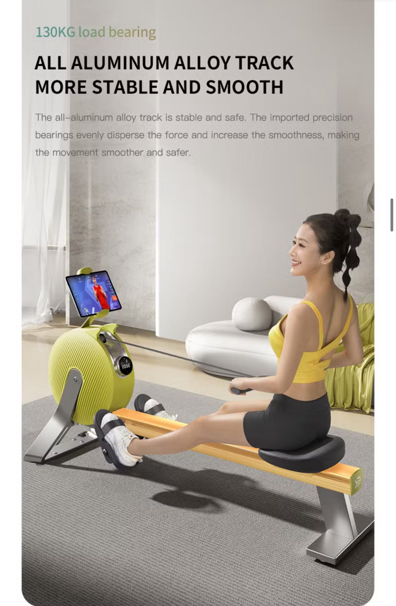 Pro-Sportz V3 Home Use Fitness Equipment Popular Cardio Exercise Machine Self Generating Rowing Machine