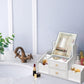 Mbeauty White Wooden Cosmetic Organiser With Drawers and Mirror