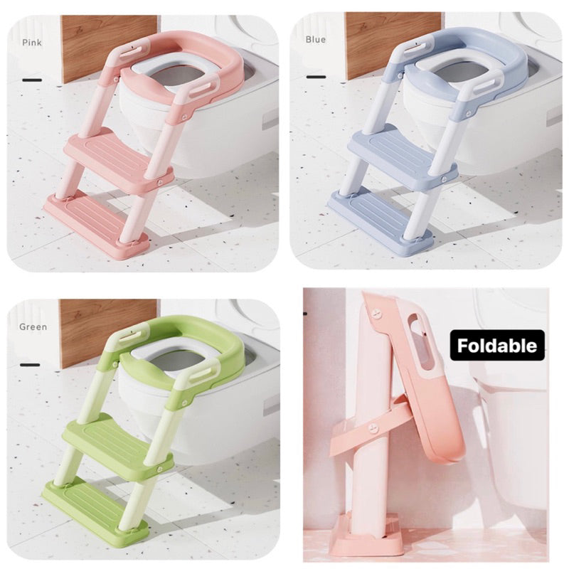 Height Adjustable Potty Training Toilet Seat with Step Stool Ladder for Boys and Girls Baby Toddler Kid Children Toilet Training Seat Chair - Various Options