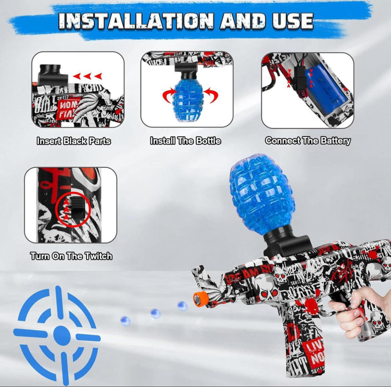 Gel Ball Blaster Rechargeable