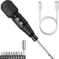 Electric Screwdriver Cordless, Rechargeable Power Screwdrivers Set, Portable Automatic Home Repair Tool Kit with LED Lights and USB Cable