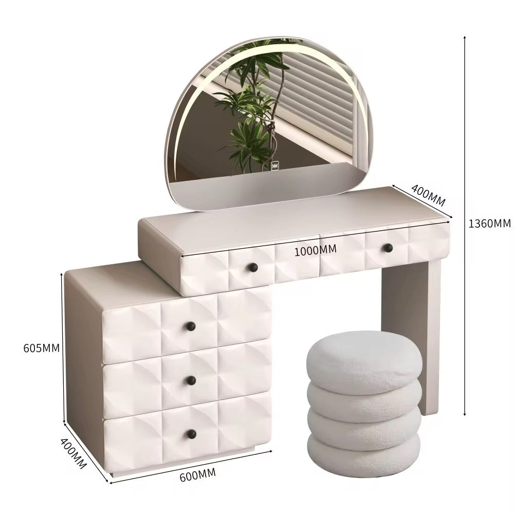 MFURN Contemporary Modern Vanity Set White