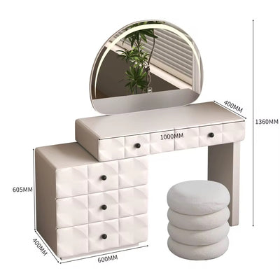 MFURN Contemporary Modern Vanity Set White