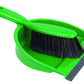 MHome CleanSweep Dustpan And Broom Set With Angled Head And Rubber Lip