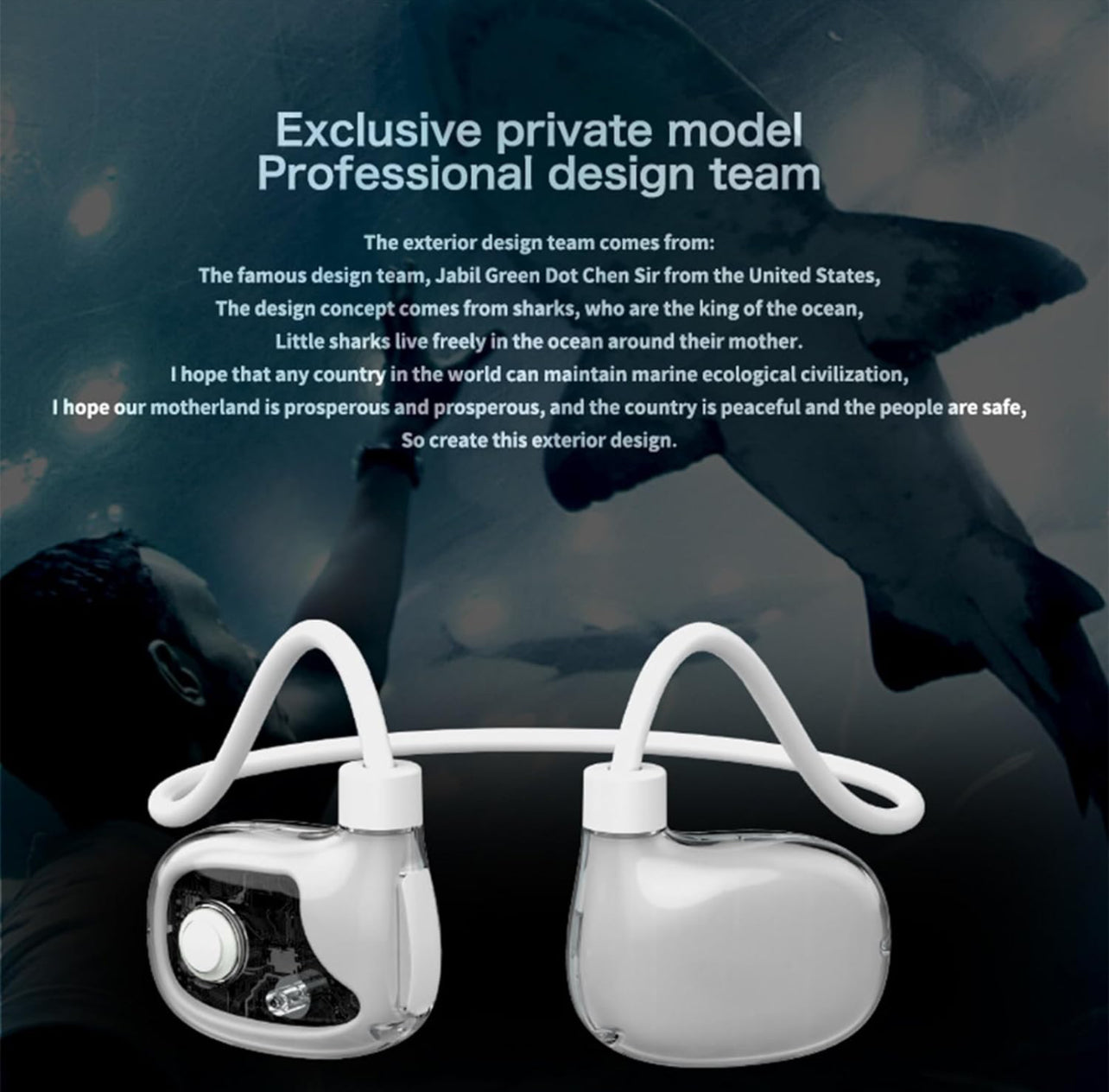 Wireless Ear Clip Bone Conduction Headphones - Open Ear Wireless Headphones With MIC - Sweat Resistant Headset, Ultra-Light On-Ear Headphones For Workouts, Running, Cycling, Business