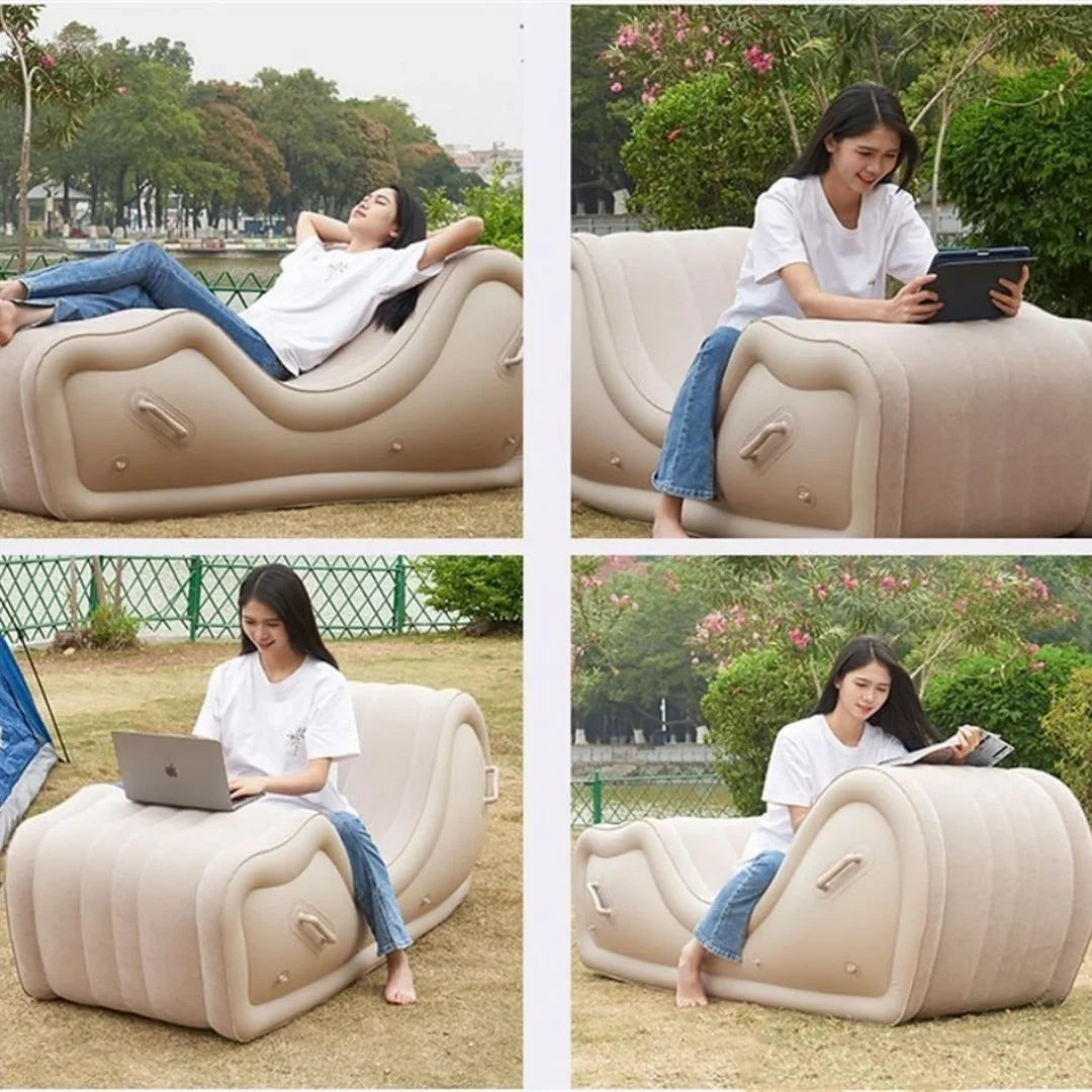 MHome Sensual Curv Inflatable Multifunctional Love Seat Sofa