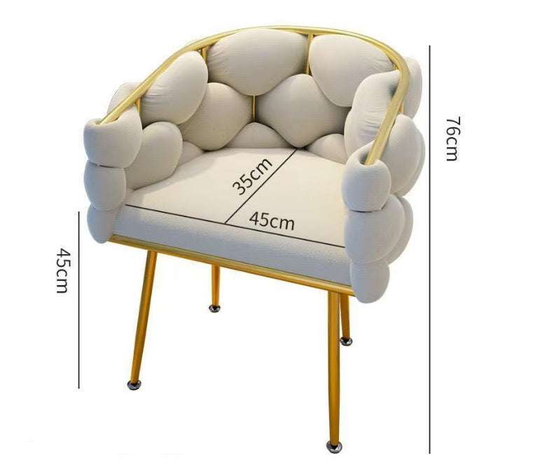 MHome Nordic Luxury Accent Armchair Velvet Relaxing Chair PreSales Now Available
