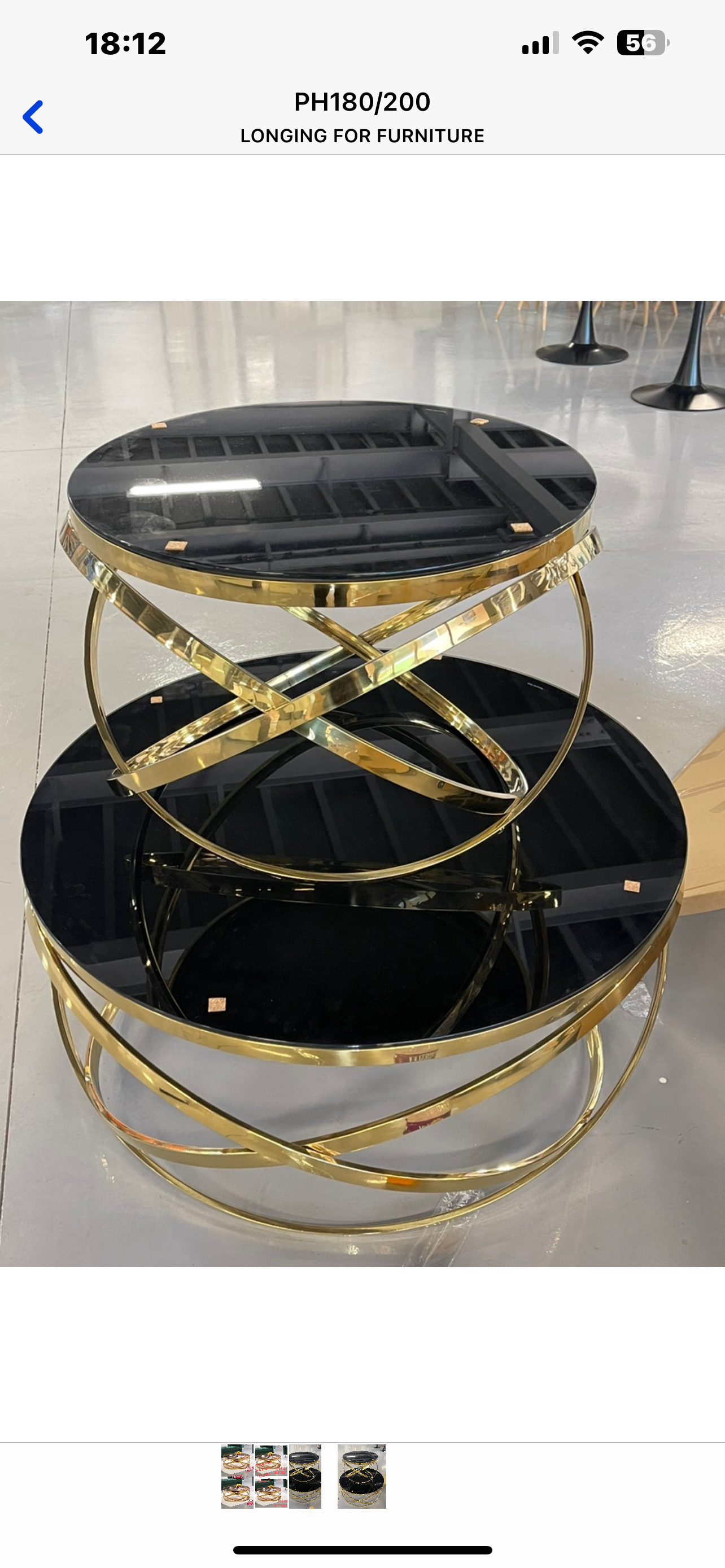 Luxury Modern Nesting Table Set